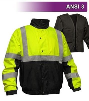 Picture of 414ST-LB  Safety Bomber Jacket, NO logo