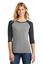 Picture of District Made® Ladies Perfect Tri® 3/4-Sleeve Raglan. DM136L