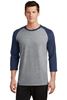 Picture of Port & Company® Core Blend 3/4-Sleeve Raglan Tee. PC55RS