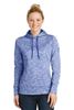 Picture of Sport-Tek® Ladies PosiCharge® Electric Heather Fleece Hooded Pullover. LST225