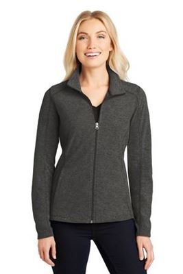 Picture of Port Authority® Ladies Heather Microfleece Full-Zip Jacket. L235.