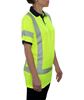 Picture of 334CTLN HI-VIS LIME-NAVY BIRDSEYE POCKETED SAFETY POLO SHIRT WITH COMFORT TRIM BY 3M™