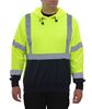 Picture of SAFETY HOODIE: HI-VIS 2-TONE PULLOVER: 7 OZ. LIME & NAVY
