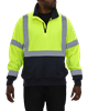 Picture of HI-VIS 2-TONE QUARTER ZIP FLEECE: 7 OZ. LIME & BLACK
