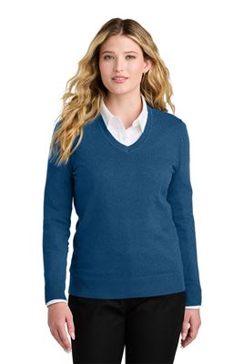 Picture of Port Authority® Ladies V-Neck Sweater. LSW2850