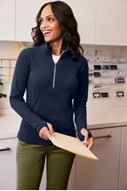 Picture of Ladies' Microfleece 1/2-Zip Pullover. L224