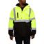 Picture of Cold Weather Safety Jacket: Thinsulate Parka: Breathable Waterproof Hooded: 2-Tone Lime