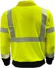 Picture of HI-VIS 2-TONE QUARTER ZIP FLEECE: 7 OZ. LIME & BLACK, NO LOGO