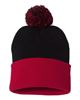 Picture of 12" Pom-Pom Cuffed Beanie. SP15