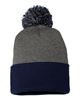 Picture of 12" Pom-Pom Cuffed Beanie. SP15